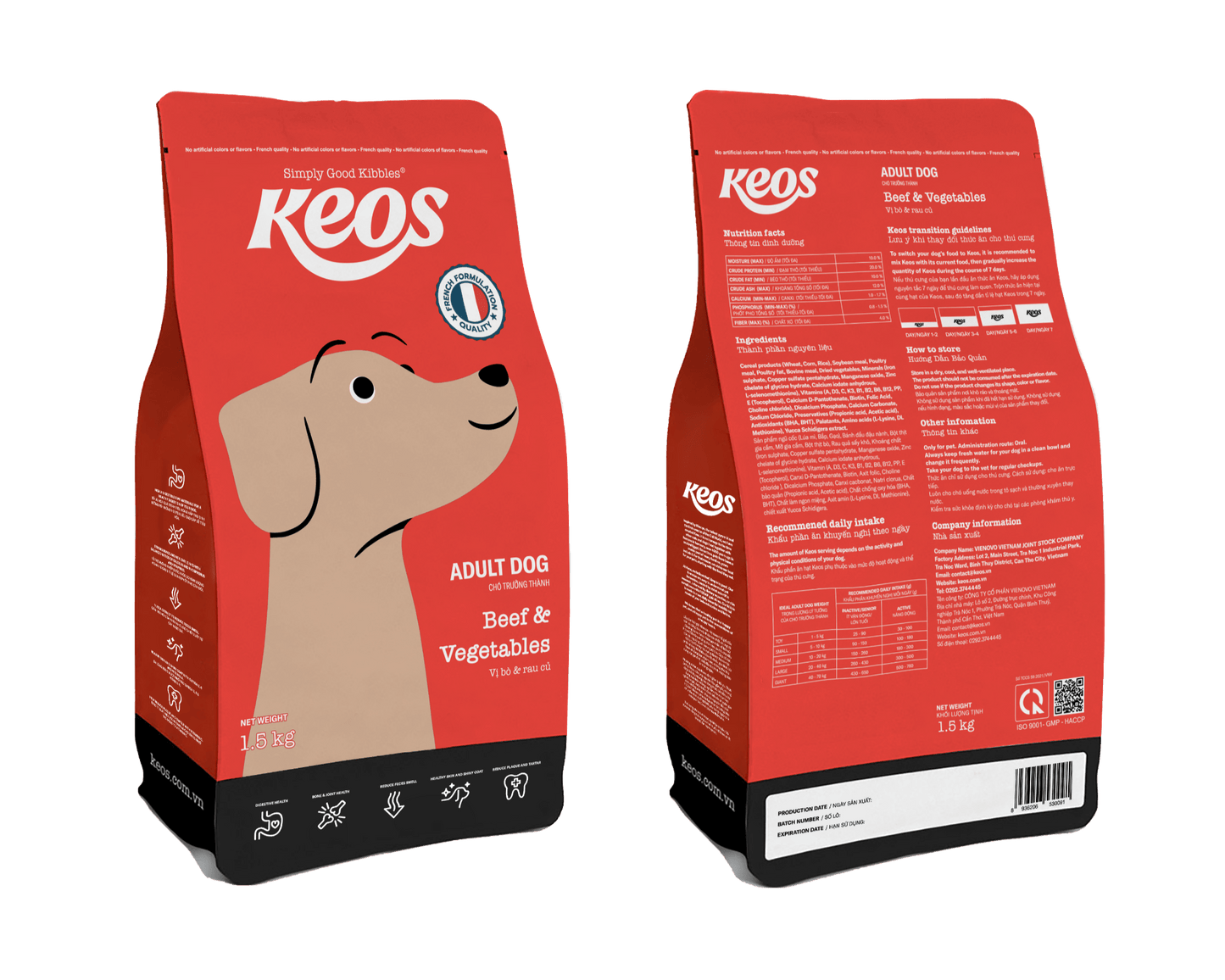 KEOS ALL STAGES CHO CHÓ VỊ BÒ RAU CỦ - Tiệm Spa Bốn Chân