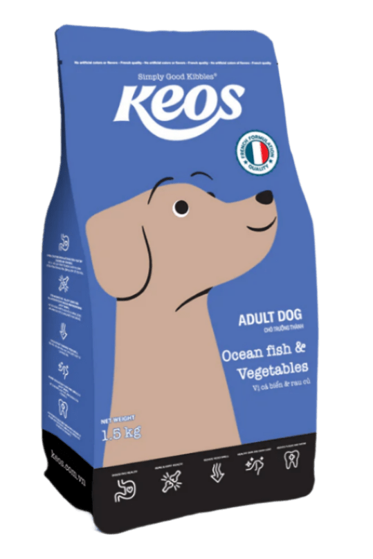 KEOS ALL STAGES CHO CHÓ VỊ CÁ BIỂN & RAU CỦ - Tiệm Spa Bốn Chân