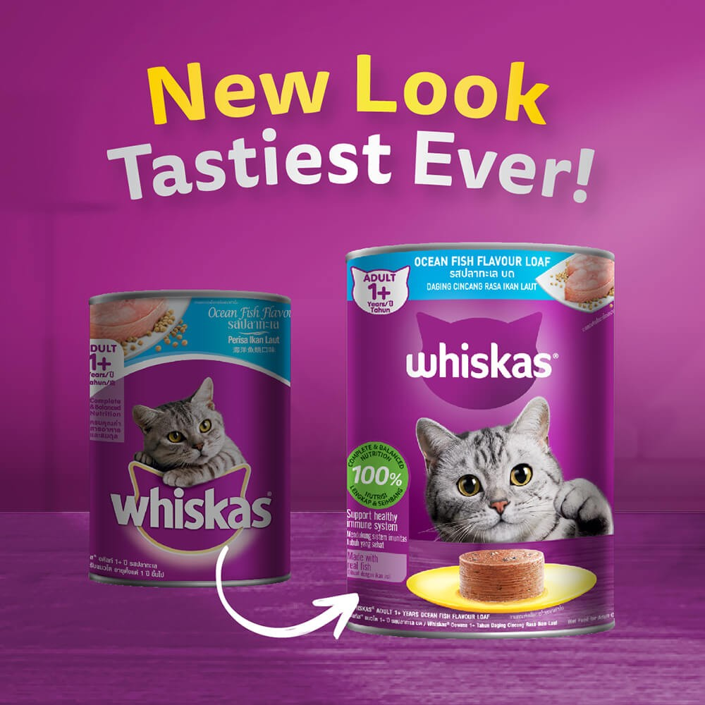 Whiskas Pate Lon Vị Cá Biển Dành Cho Mèo