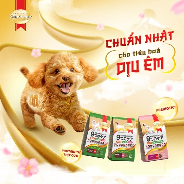 SMARTHEART GOLD THỨC ĂN HẠT DÀNH CHO CHÓ CON VÀ CHÓ MANG THAI - Tiệm Spa Bốn Chân