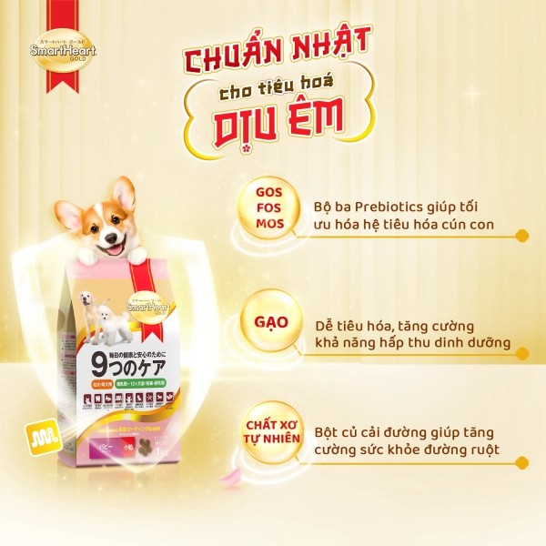 SMARTHEART GOLD THỨC ĂN HẠT DÀNH CHO CHÓ CON VÀ CHÓ MANG THAI - Tiệm Spa Bốn Chân