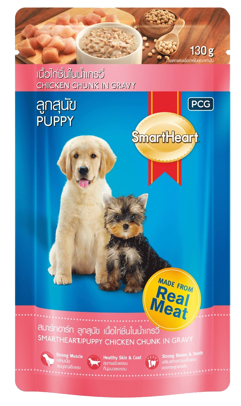 SMARTHEART PATE VỊ GÀ VIÊN NẤU XỐT DÀNH CHO CHÓ CON - Tiệm Spa Bốn Chân