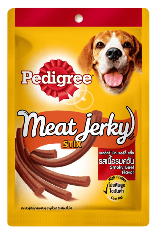 Pedigree Meat Jerky Thức Ăn Vặt Dành Cho Chó Vị Gan Nướng Dạng Thanh 80g