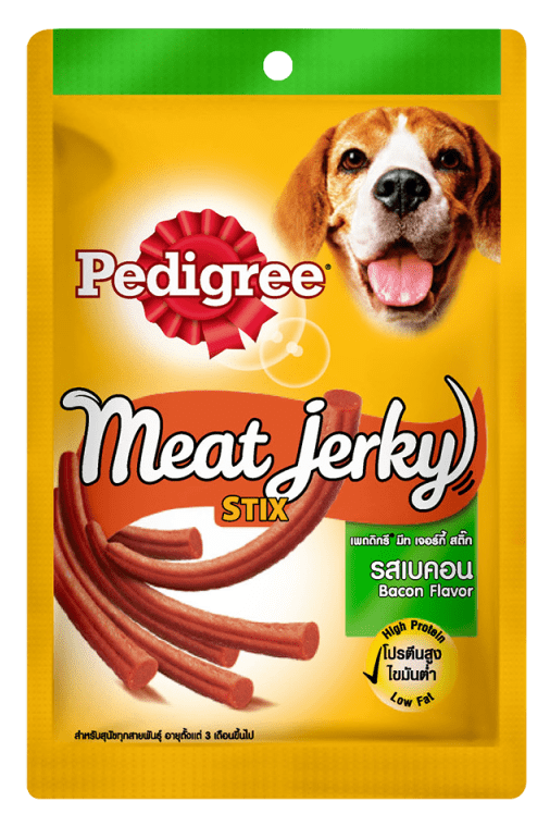 Pedigree Meat Jerky Thức Ăn Vặt Dành Cho Chó Vị Heo Muối Dạng Que 80g