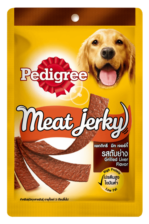 Pedigree Meat Jerky Thức Ăn Vặt Dành Cho Chó Vị Gan Nướng Dạng Thanh 80g