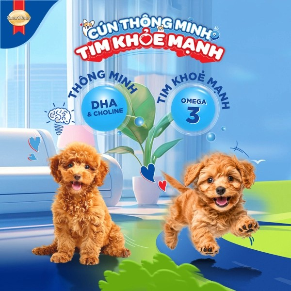 SMARTHEART DÀNH CHO CHÓ CON GIỐNG NHỎ VỊ SỮA - Tiệm Spa Bốn Chân