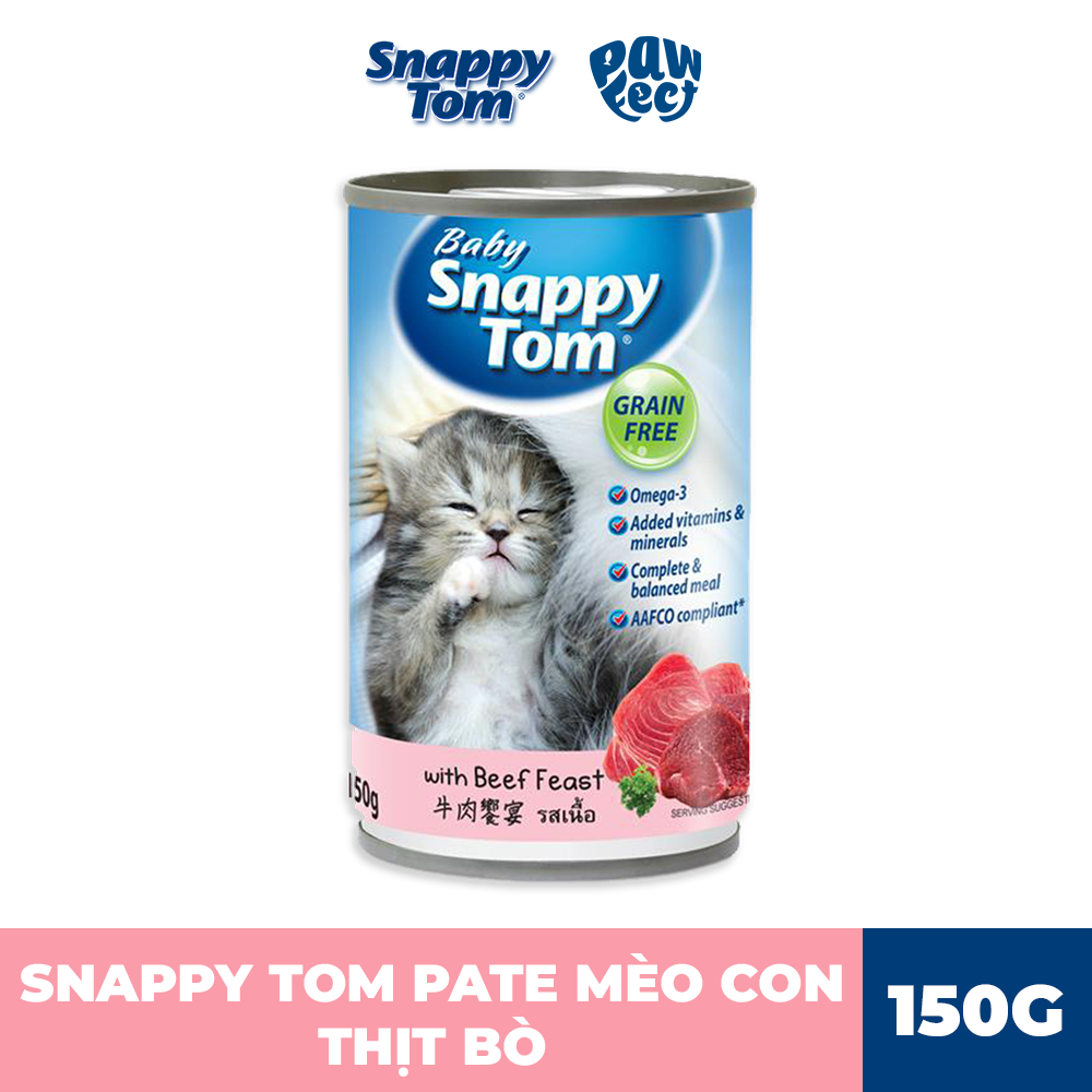 Baby Snappy Tom With Beef Feast 150g