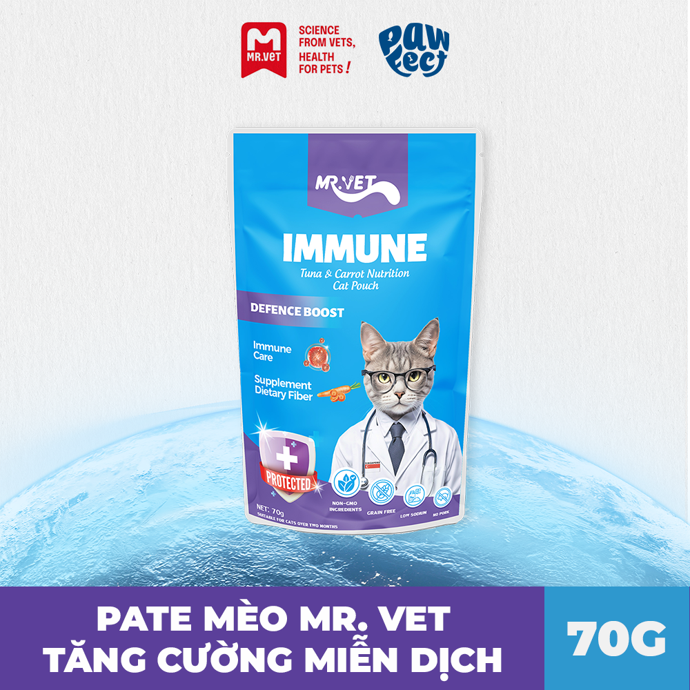 Mr. Vet Pate Cho Mèo 70g Immune
