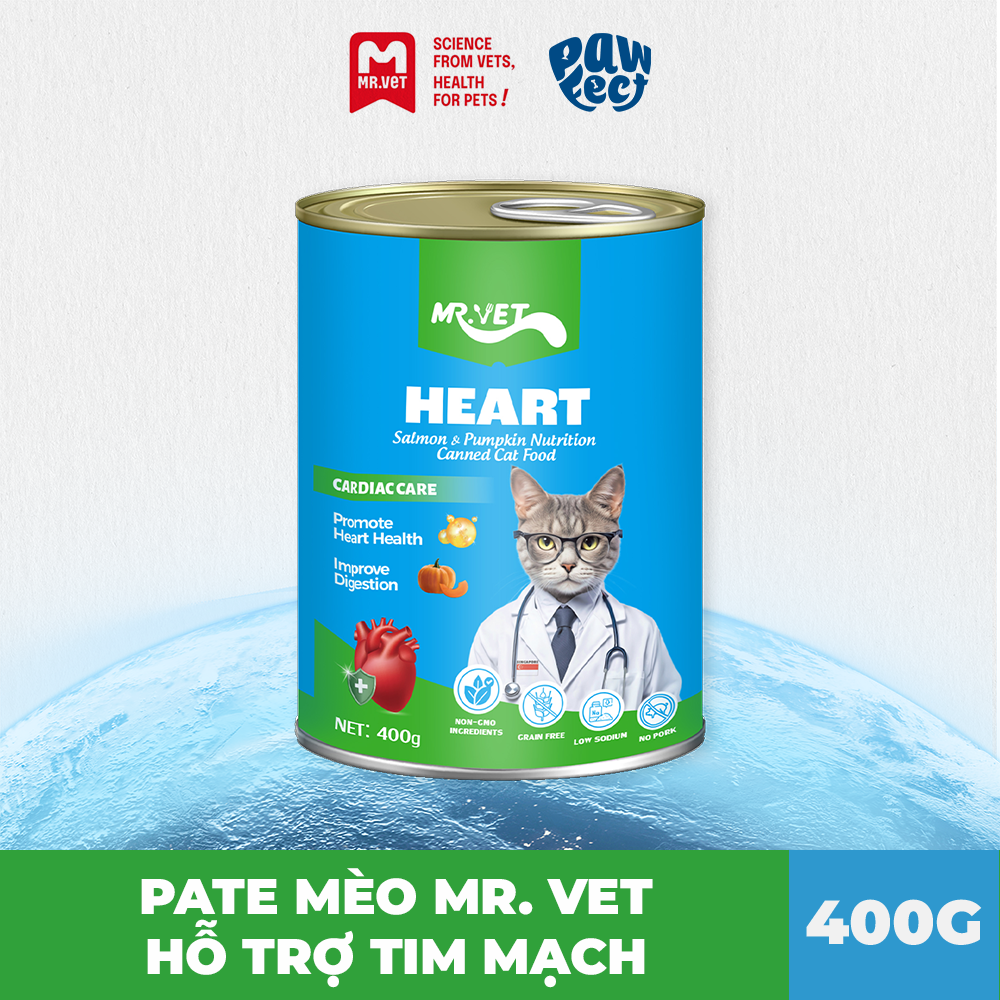 Mr. Vet Pate Cho Mèo 400G Heart
