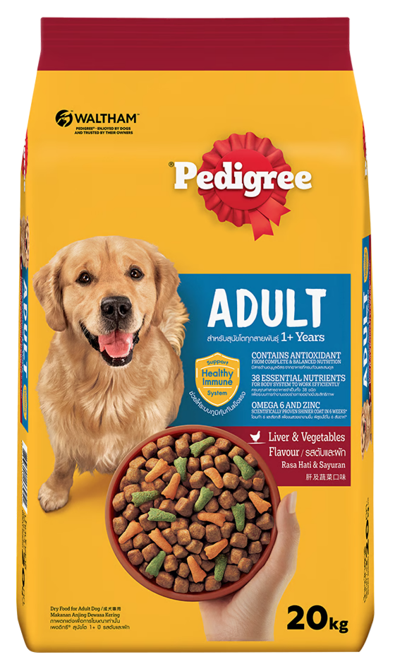 PEDIGREE DÀNH CHO CHÓ TRƯỞNG THÀNH VỊ GAN & RAU CỦ - Tiệm Spa Bốn Chân