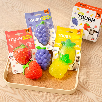 FOFOS Đồ Chơi Gặm Có Còi Kêu Hình Trái Thơm (Dứa) Cho Chó – Chất Liệu TPR Bền Chắc