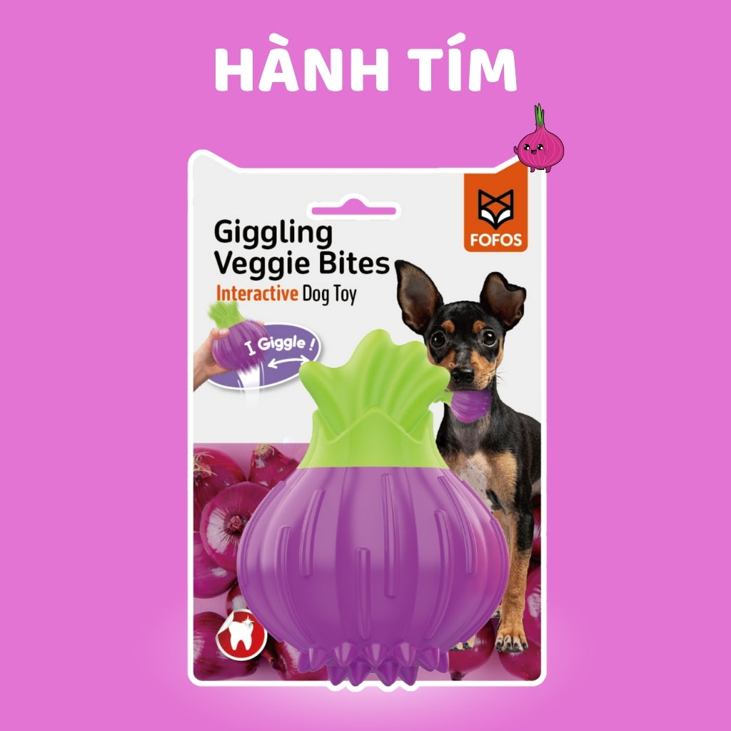 FOFOS Đồ Chơi Gặm Phát Tiếng Cười Hình Bông Cải Xanh Cho Chó – Chất Liệu TPR Kép Bền Chắc