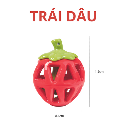 FOFOS Đồ Chơi Rớt Đồ Ăn Hình Trái Lê – Đồ Chơi Nhai Cao Su Tự Nhiên Cho Chó