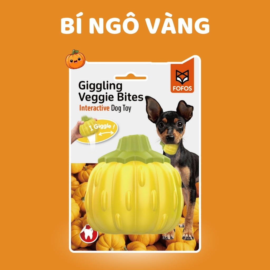 FOFOS Đồ Chơi Gặm Phát Tiếng Cười Hình Bông Cải Xanh Cho Chó – Chất Liệu TPR Kép Bền Chắc