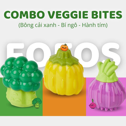 FOFOS Đồ Chơi Gặm Phát Tiếng Cười Hình Bông Cải Xanh Cho Chó – Chất Liệu TPR Kép Bền Chắc