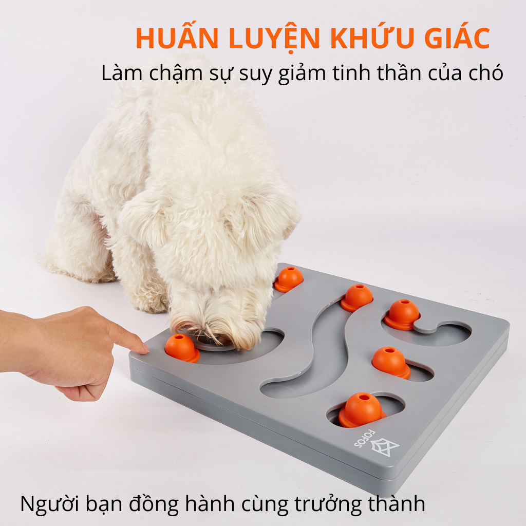 FOFOS Đồ Chơi Xếp Hình Trí Não Giấu Đồ Ăn Cho Chó – Kích Thích Tư Duy 28cm
