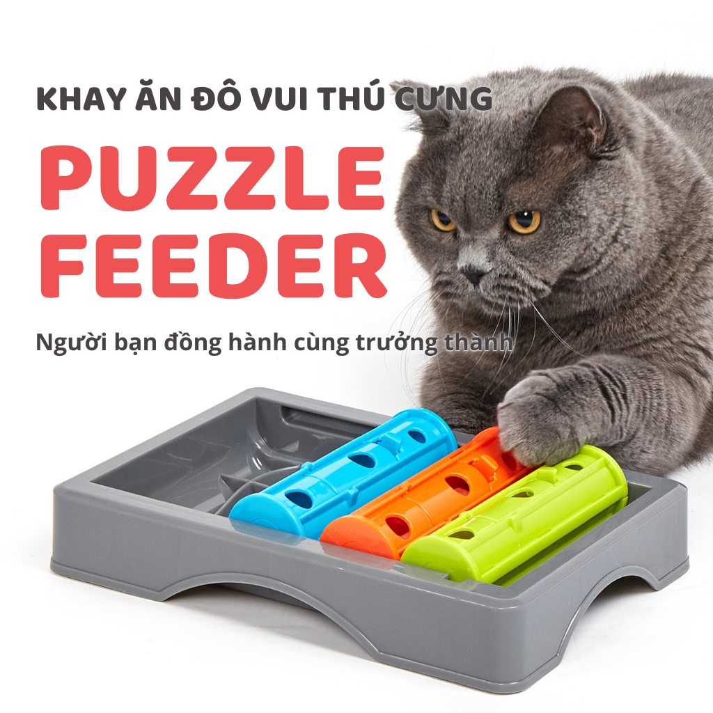 FOFOS Đồ Chơi Xếp Hình Giấu Đồ Ăn Cho Chó Mèo – Kích Thích Trí Tuệ 26.5x18.2x6cm