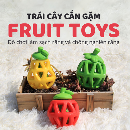 FOFOS Đồ Chơi Rớt Đồ Ăn Hình Trái Lê – Đồ Chơi Nhai Cao Su Tự Nhiên Cho Chó