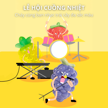FOFOS Đồ Chơi Gặm Có Còi Kêu Hình Trái Thơm (Dứa) Cho Chó – Chất Liệu TPR Bền Chắc