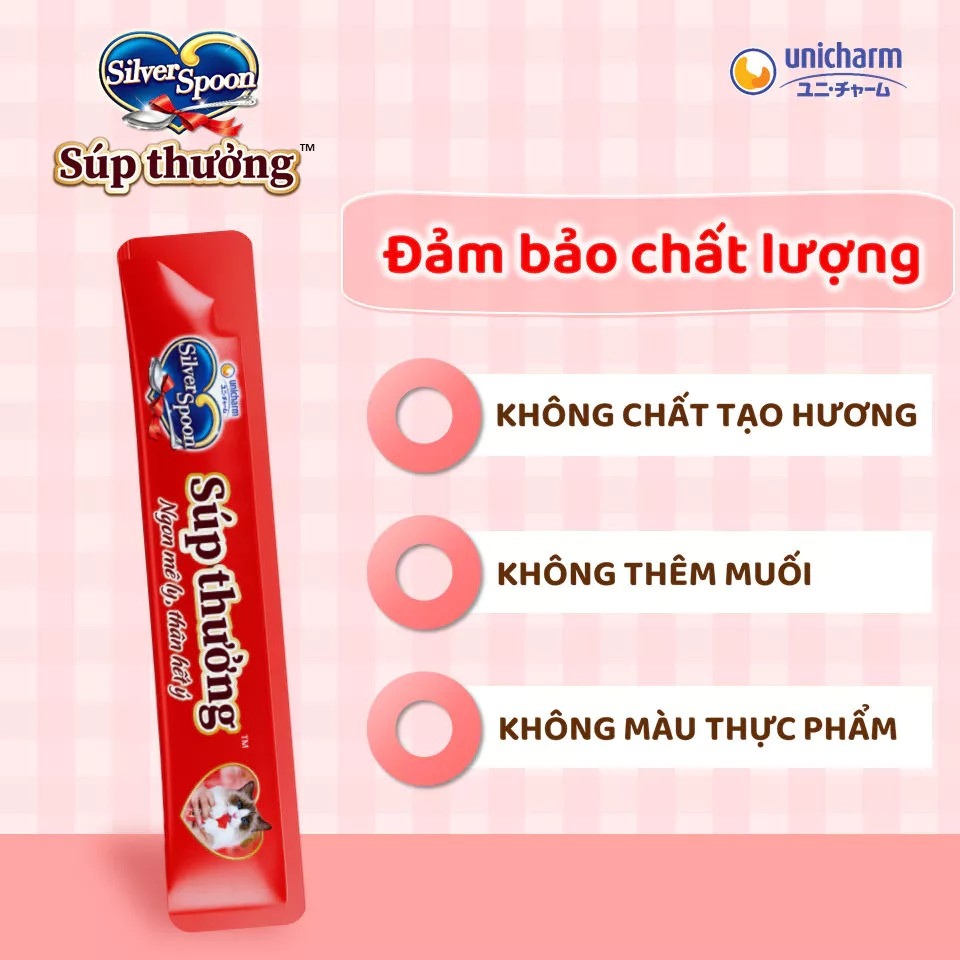 Silver Spoon Torori Súp Thưởng Cho Mèo Hũ Gourmet 770g – Combo 4 Vị, 55 Thanh