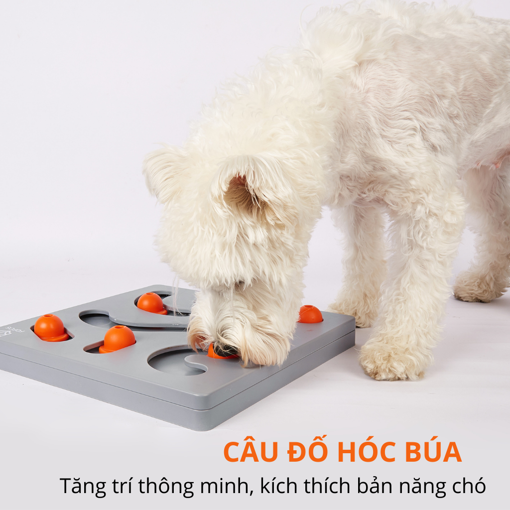 FOFOS Đồ Chơi Xếp Hình Trí Não Giấu Đồ Ăn Cho Chó – Kích Thích Tư Duy 28cm