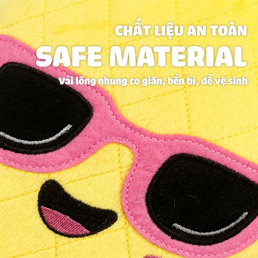 FOFOS Đồ Chơi Nhồi Bông Bền Chắc Hình Trái Dưa Hấu Có Còi Kêu Cho Chó – Màu Hồng