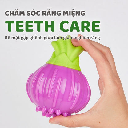 FOFOS Đồ Chơi Gặm Phát Tiếng Cười Hình Bông Cải Xanh Cho Chó – Chất Liệu TPR Kép Bền Chắc