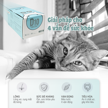 PetQ Macaron D10 Thức Ăn Hạt Cho Mèo Túi 200g