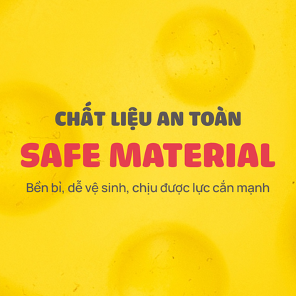 FOFOS Đồ Chơi Dây Bện Kèm Cao Su Hình Xúc Xích Cho Chó – Màu Cam, Kết Hợp Kéo Co Và Gặm Nhai