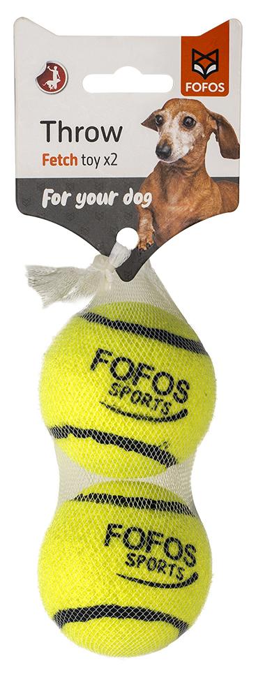 FOFOS Bóng Tennis Thể Thao Có Còi Kêu Cho Chó – Chất Liệu Cao Su Tự Nhiên & Vải Nỉ Bền Chắc
