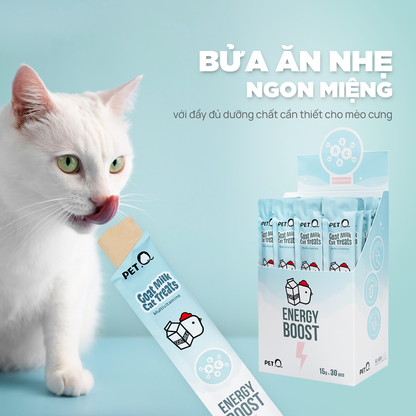 PetQ Súp Thưởng Sữa Dê 15g Vị Cỏ Mèo Tăng Cường Tiêu Hóa