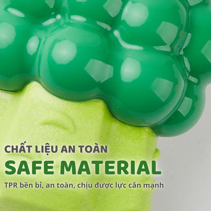 FOFOS Đồ Chơi Gặm Phát Tiếng Cười Hình Bông Cải Xanh Cho Chó – Chất Liệu TPR Kép Bền Chắc