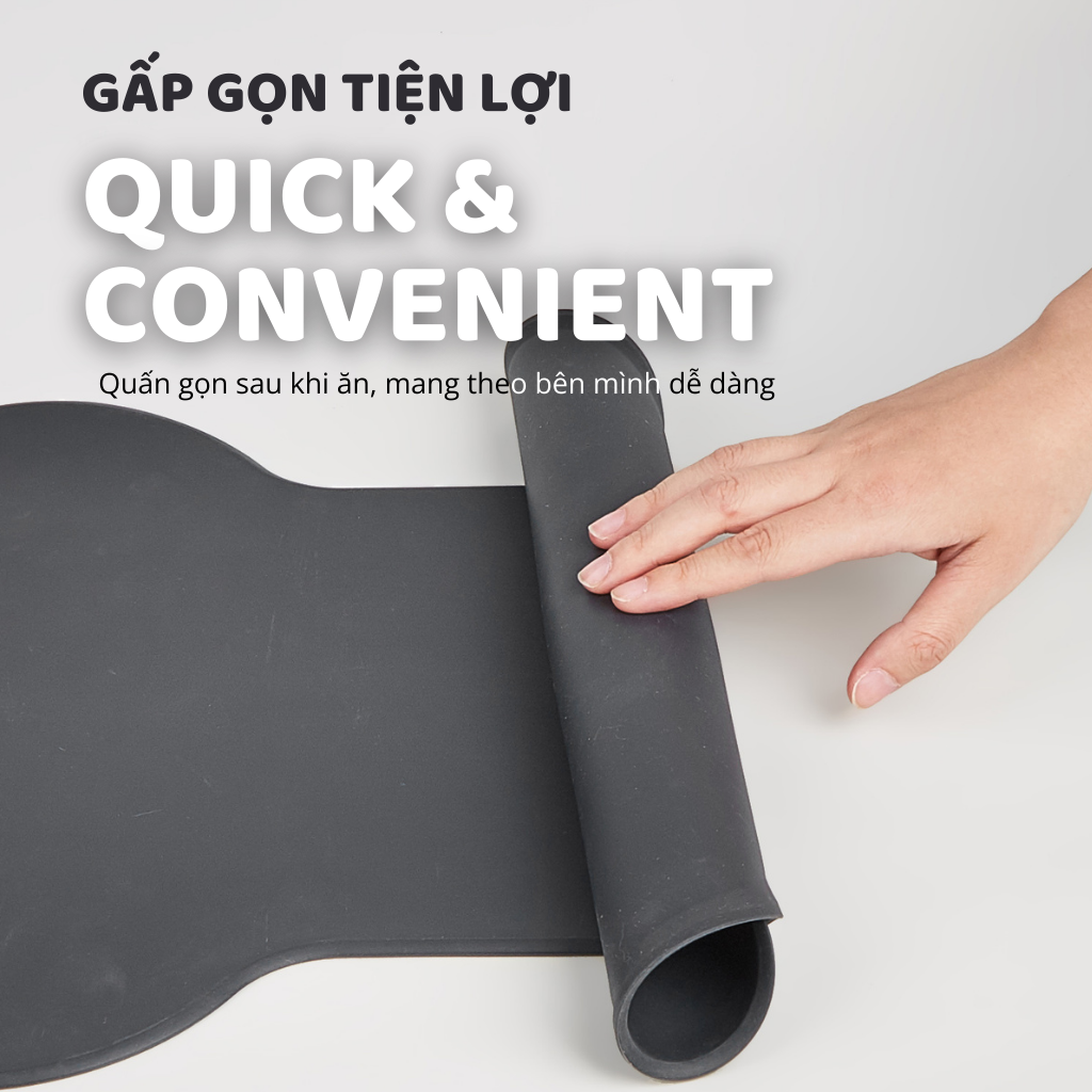 FOFOS Thảm Silicon Lót Bát Ăn Hình Xương Chống Trượt, Chống Thấm Nước Cho Chó Mèo