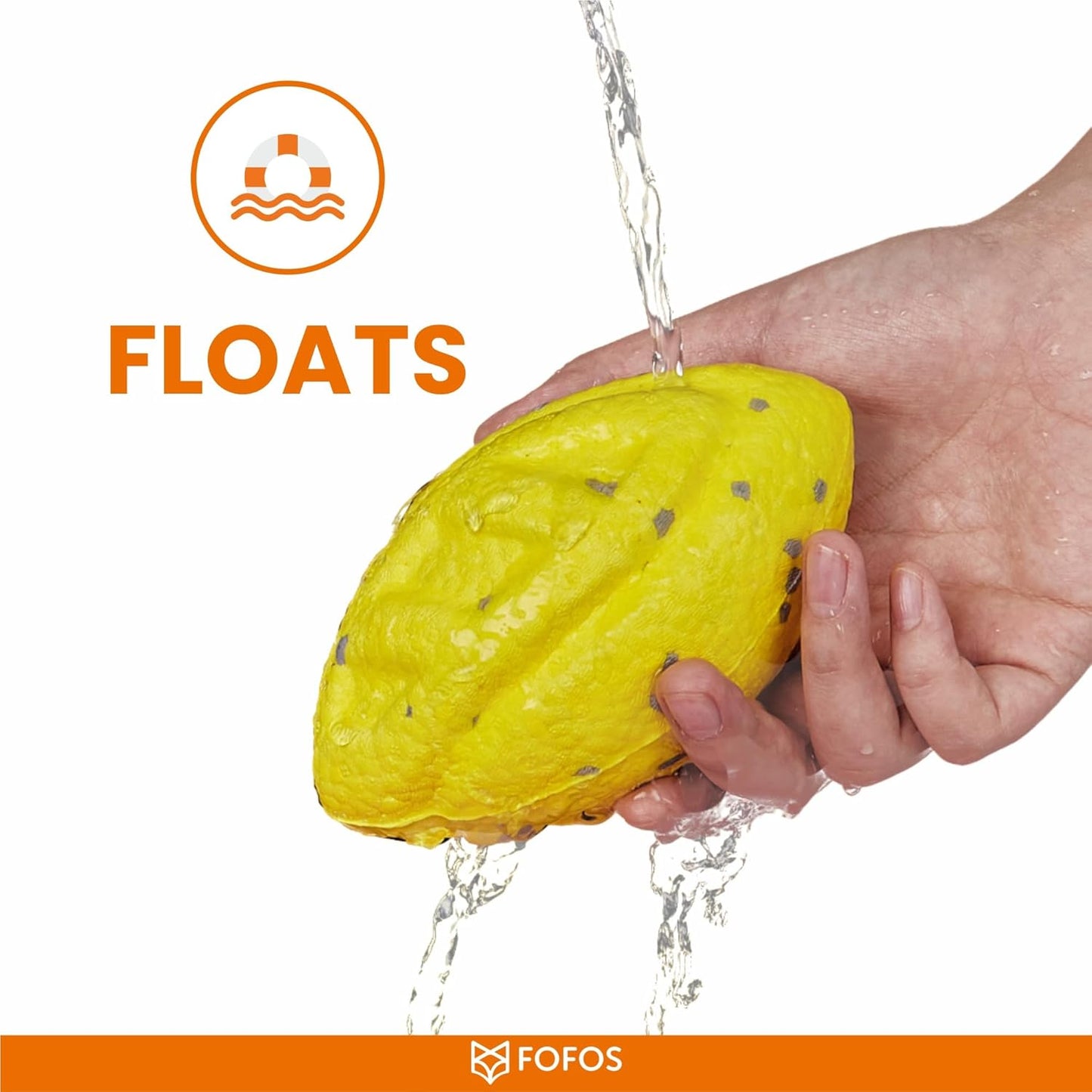 FOFOS Đồ Chơi Vòng Kéo Co Siêu Bền Chống Cắn Cho Chó – Nổi Trên Nước, Màu Vàng