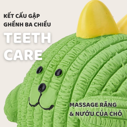 FOFOS Đồ Chơi Bóng Cao Su Latex Hình Cáo Có Còi Kêu Cho Chó – Màu Cam, 100% Latex Tự Nhiên