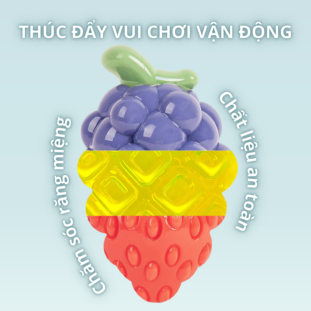 FOFOS Đồ Chơi Gặm Có Còi Kêu Hình Trái Thơm (Dứa) Cho Chó – Chất Liệu TPR Bền Chắc