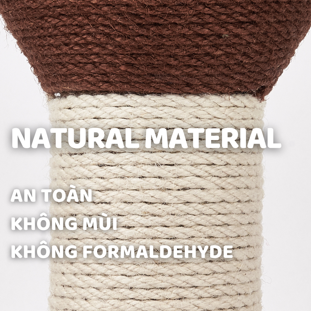 FOFOS Trụ Cào Móng Hình Ly Cà Phê Espresso Martini Cho Mèo – Kèm Bóng Lông Vũ Treo 42x35x35cm