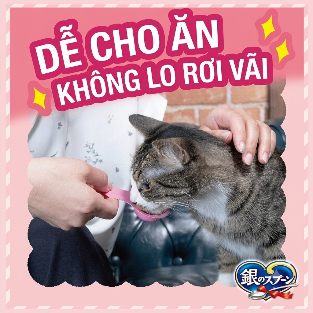 Silver Spoon Súp Thưởng Cho Mèo Dạng Thìa Additives Free Vị Cá Ngừ 40g – Không Chất Điều Vị, Tạo Màu