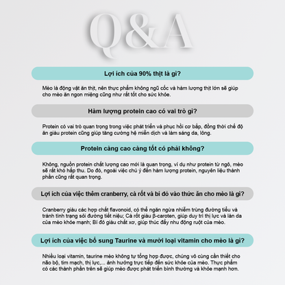 PetQ Macaron D10 Thức Ăn Hạt Cho Mèo Túi 200g