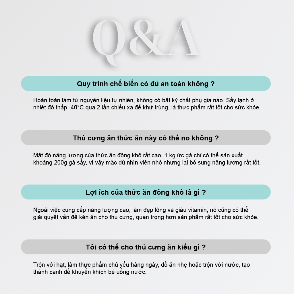 PetQ Thức Ăn Đông Khô Vị Gan Gà