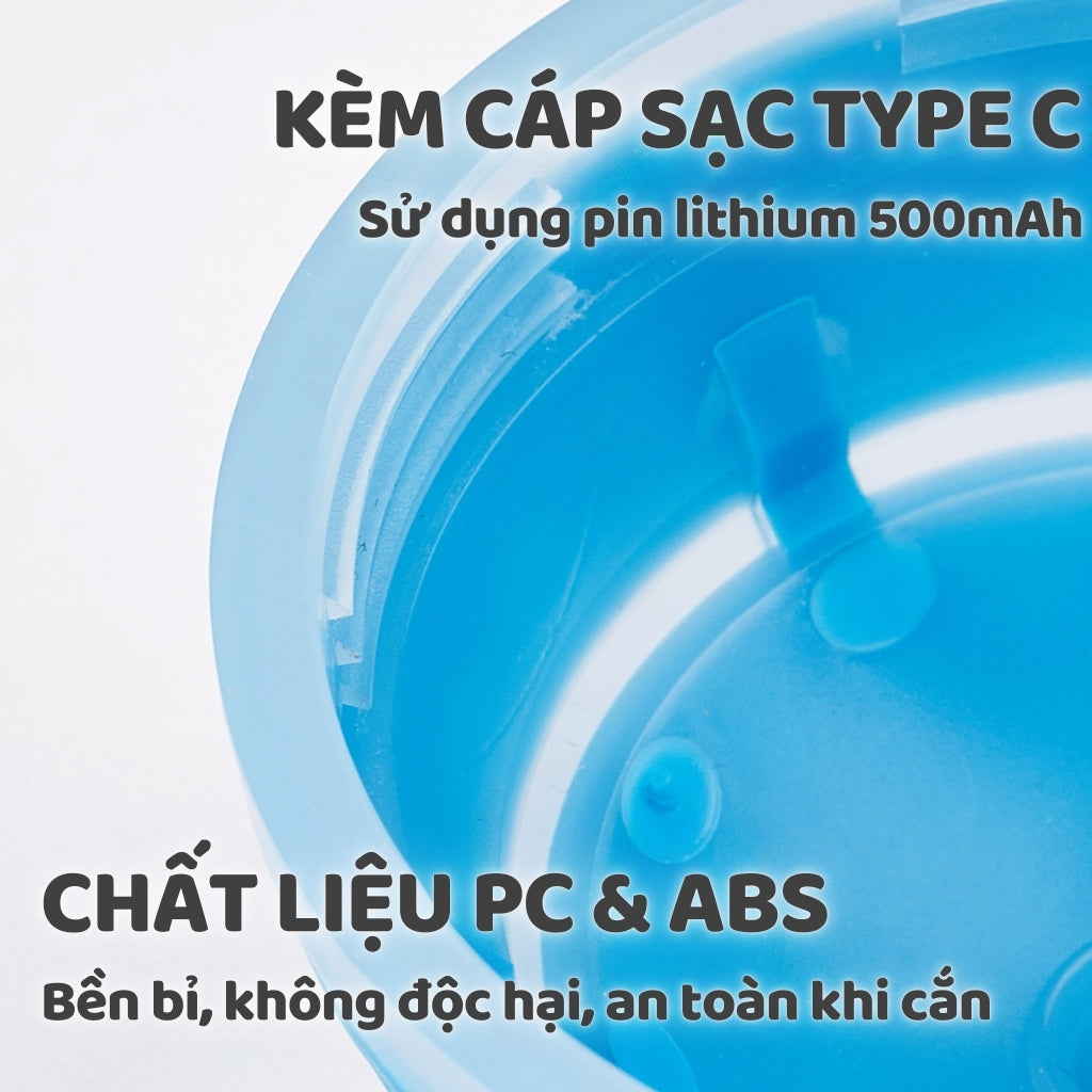 FFOFOS Bóng Lăn Tự Động Thông Minh Đèn LED Cho Chó – Sạc Nhanh Type-C, Chống Nước 8.5x8.5x8.5cm