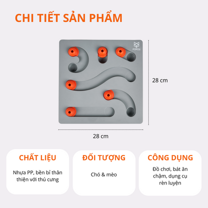 FOFOS Đồ Chơi Xếp Hình Trí Não Giấu Đồ Ăn Cho Chó – Kích Thích Tư Duy 28cm