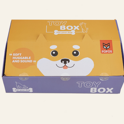 FOFOS Đồ Chơi Cắn Gặm Dây Vải Bện Terry 2 Đầu Nút Cho Chó Con 6x6x22cm