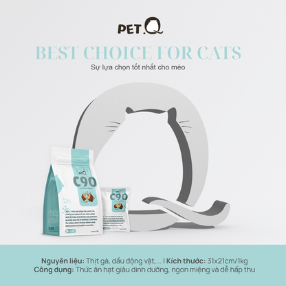 PetQ Churro C90 Thức Ăn Hạt Cho Mèo Túi Dùng Thử 50g