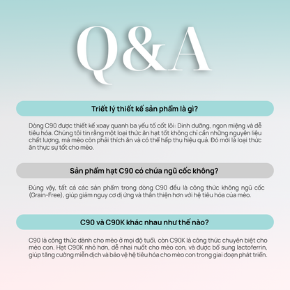 PetQ Churro C90K Thức Ăn Hạt Cho Mèo Con Gói 50g