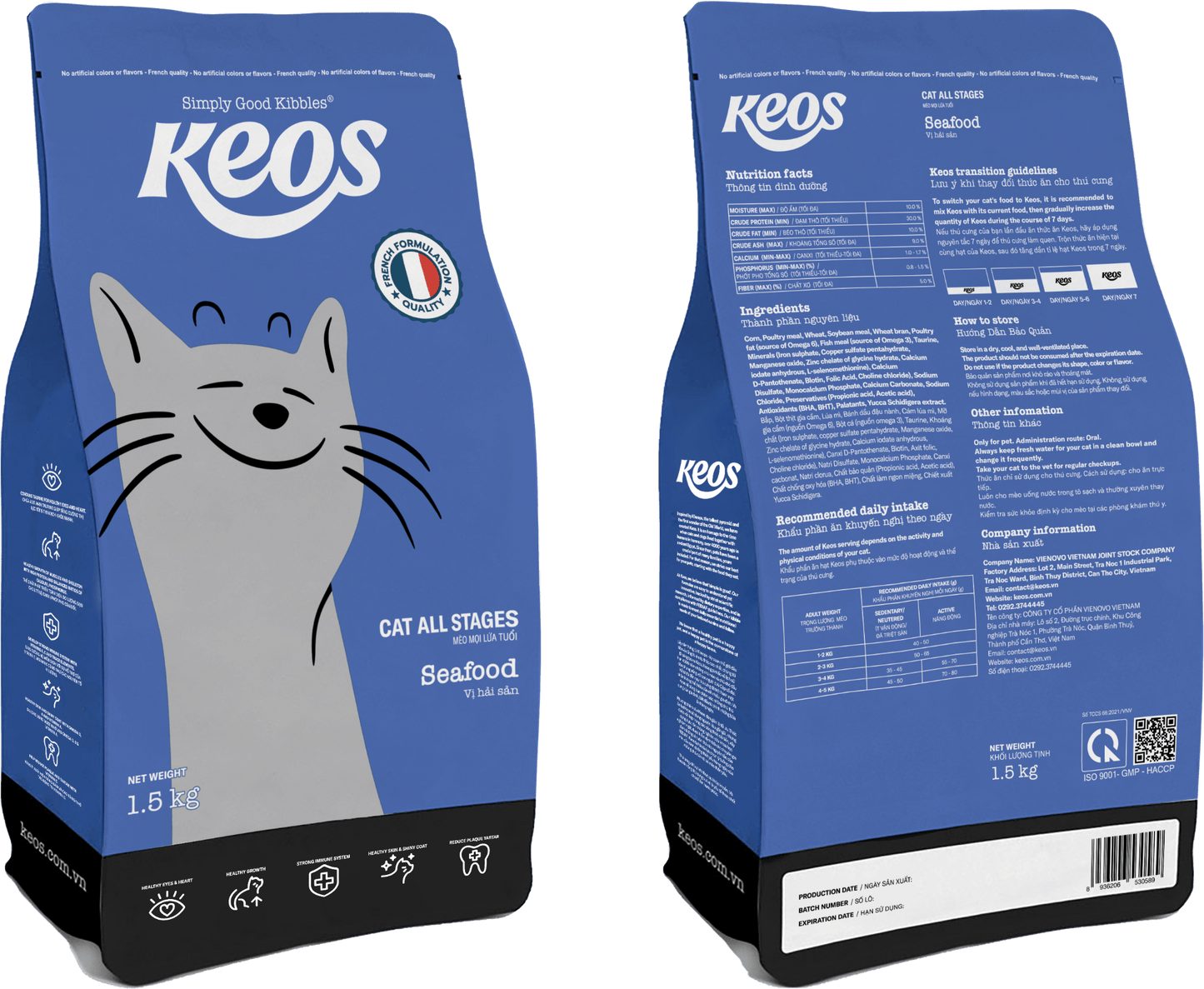 KEOS ALL STAGES CHO MÈO VỊ HẢI SẢN - Keos