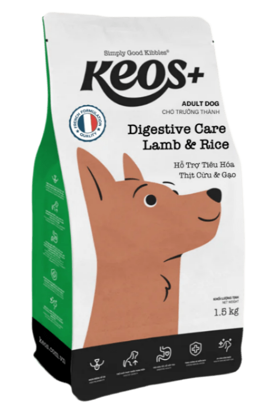 KEOS+ DIGESTIVE CARE CHO CHÓ VỊ CỪU & GẠO - Keos