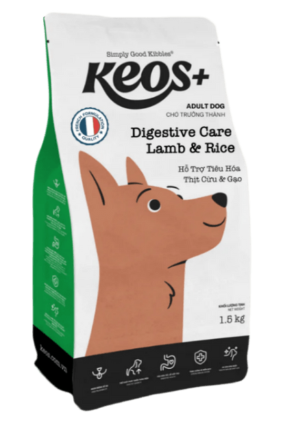 KEOS+ DIGESTIVE CARE CHO CHÓ VỊ CỪU & GẠO - Tiệm Spa Bốn Chân