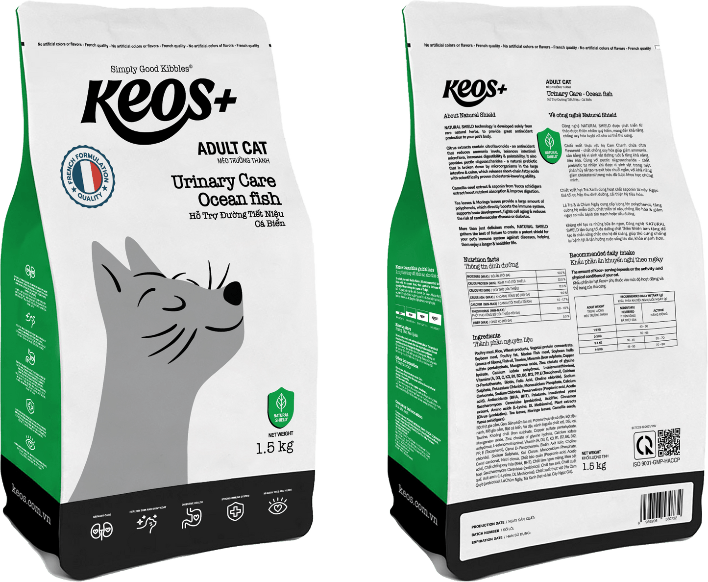 KEOS+ URINARY CARE CHO MÈO VỊ CÁ BIỂN - Keos