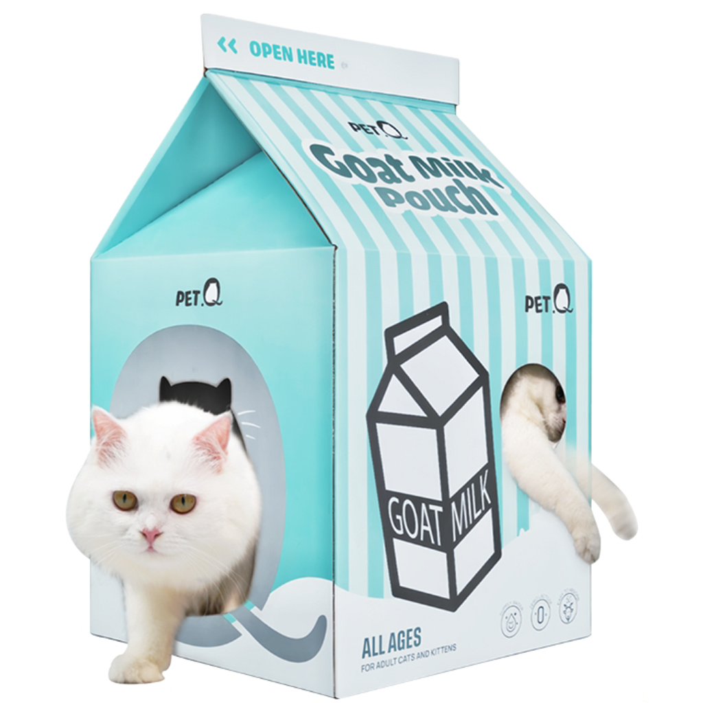 PetQ Nhà Cho Mèo Hình Sữa Hộp